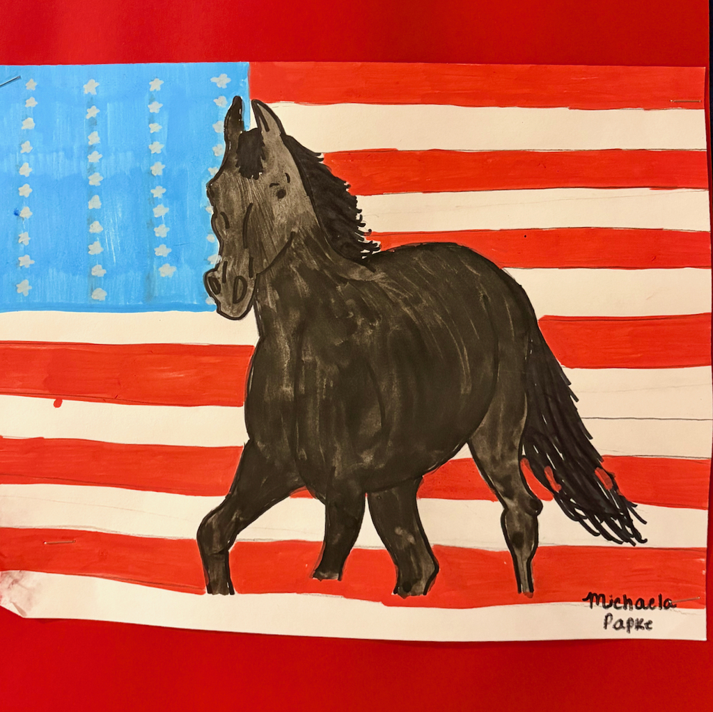 patriotic student artwork