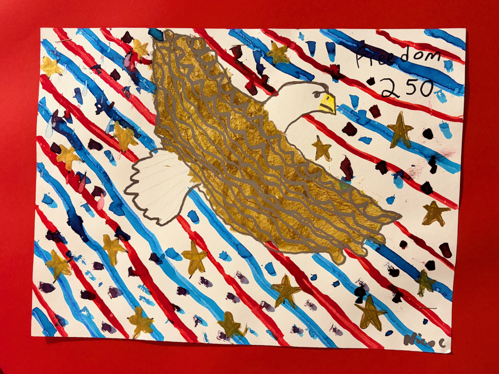 patriotic student artwork
