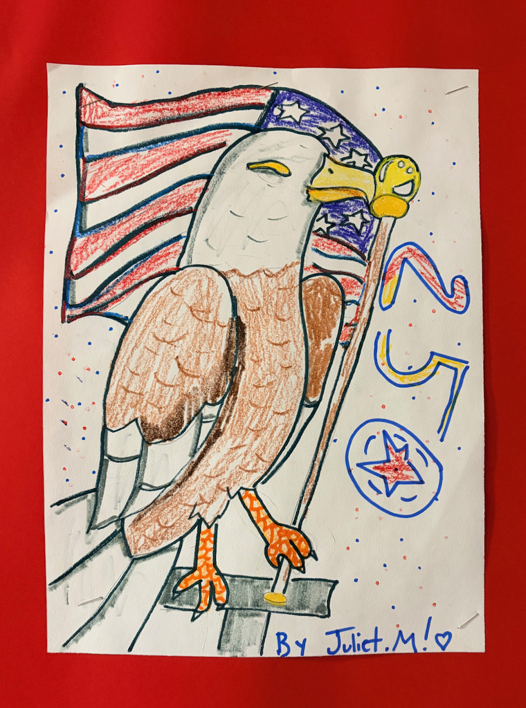 patriotic student artwork