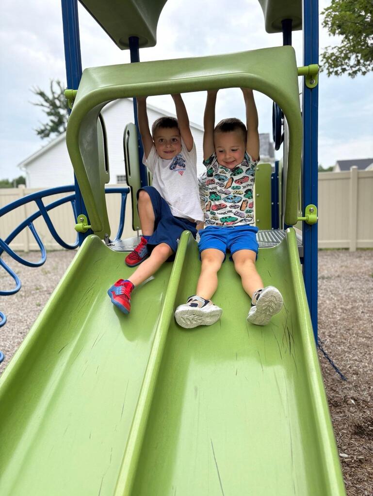children having fun playin on a playground