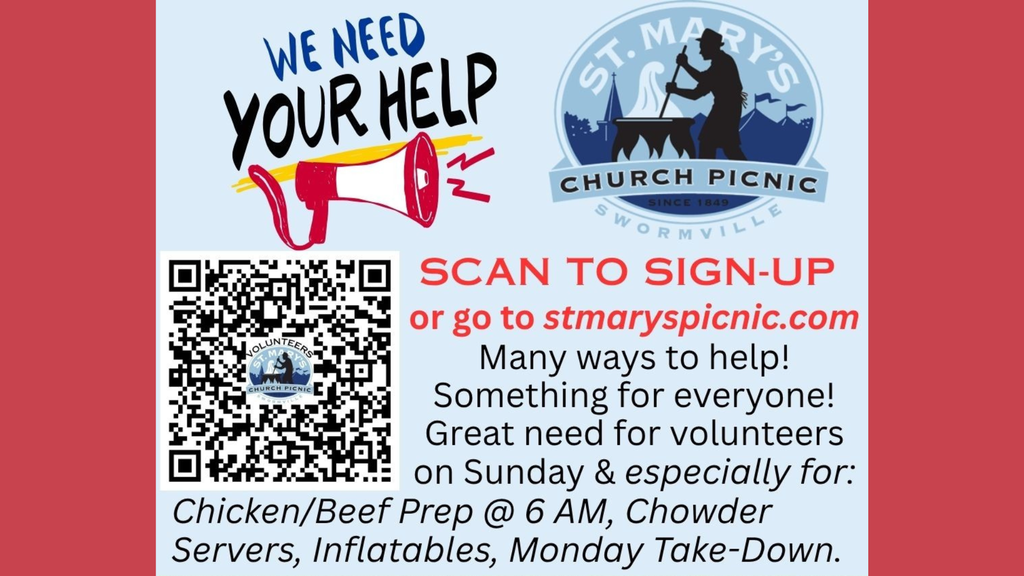 Help for Picnic Needed with QR code