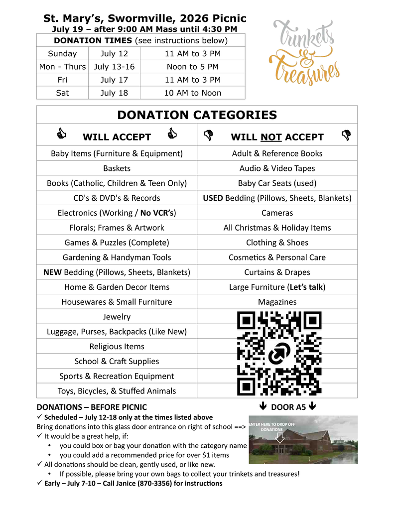 Trinkets & Treasures Information