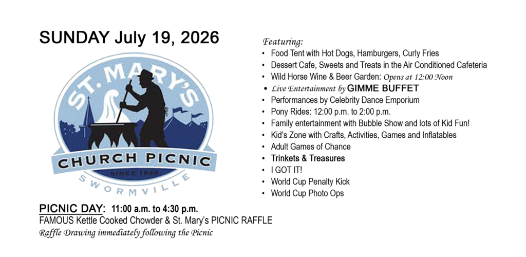collage of photos from a past st marys picnic