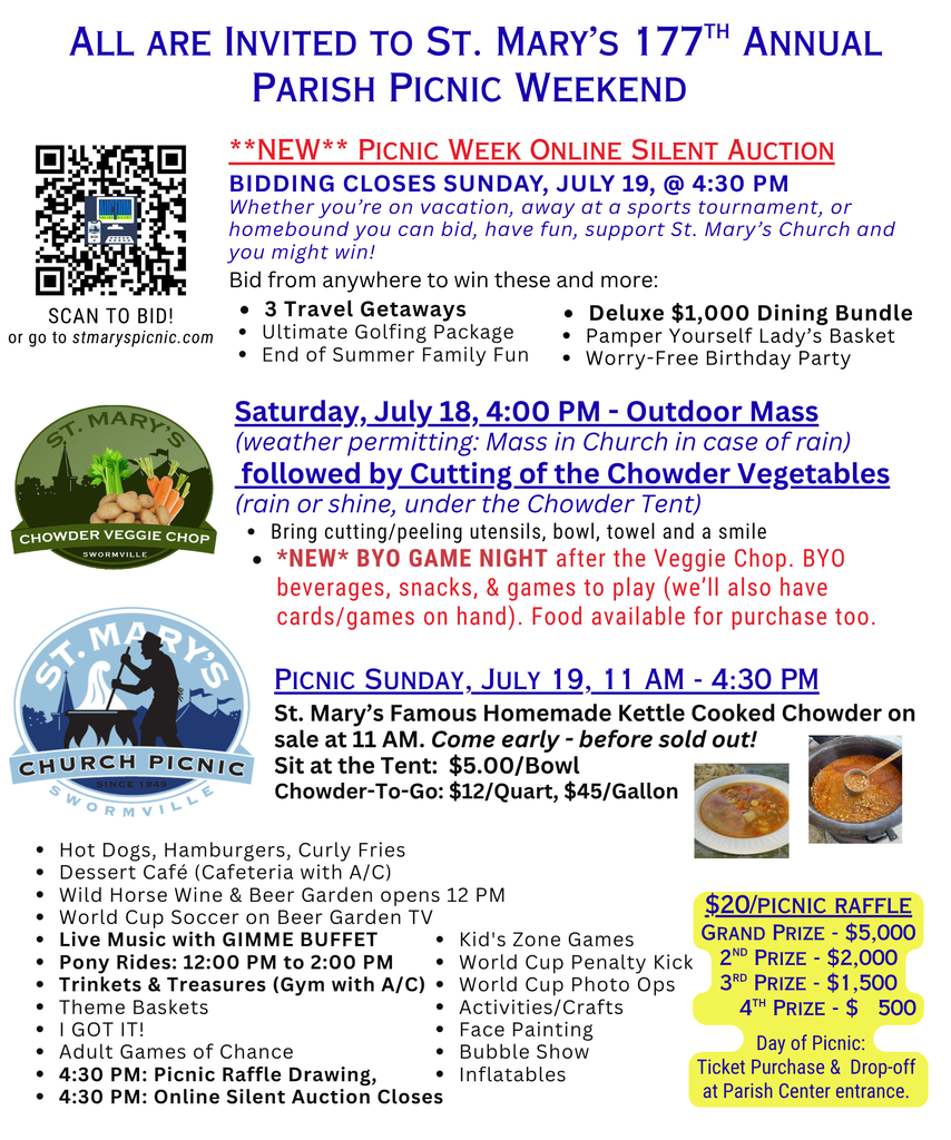 St. Mary's Picnic Weekend without Car Show
