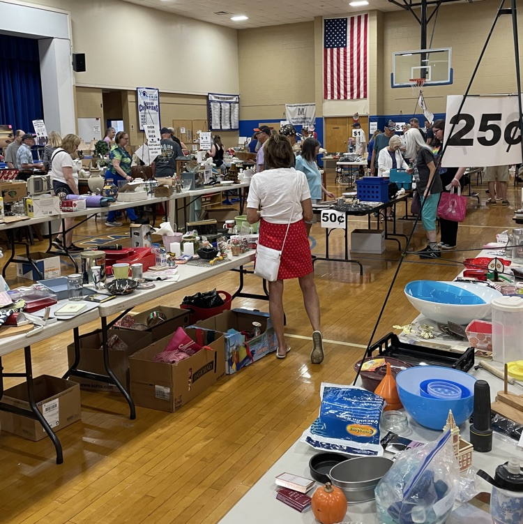 trinkets and treasures flea market at St. Mary’s Swormville