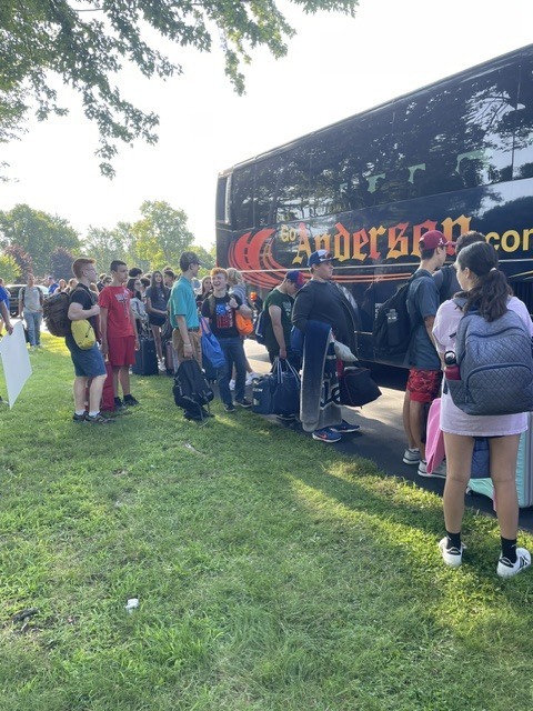 Teens going to Steubenville Youth Conference