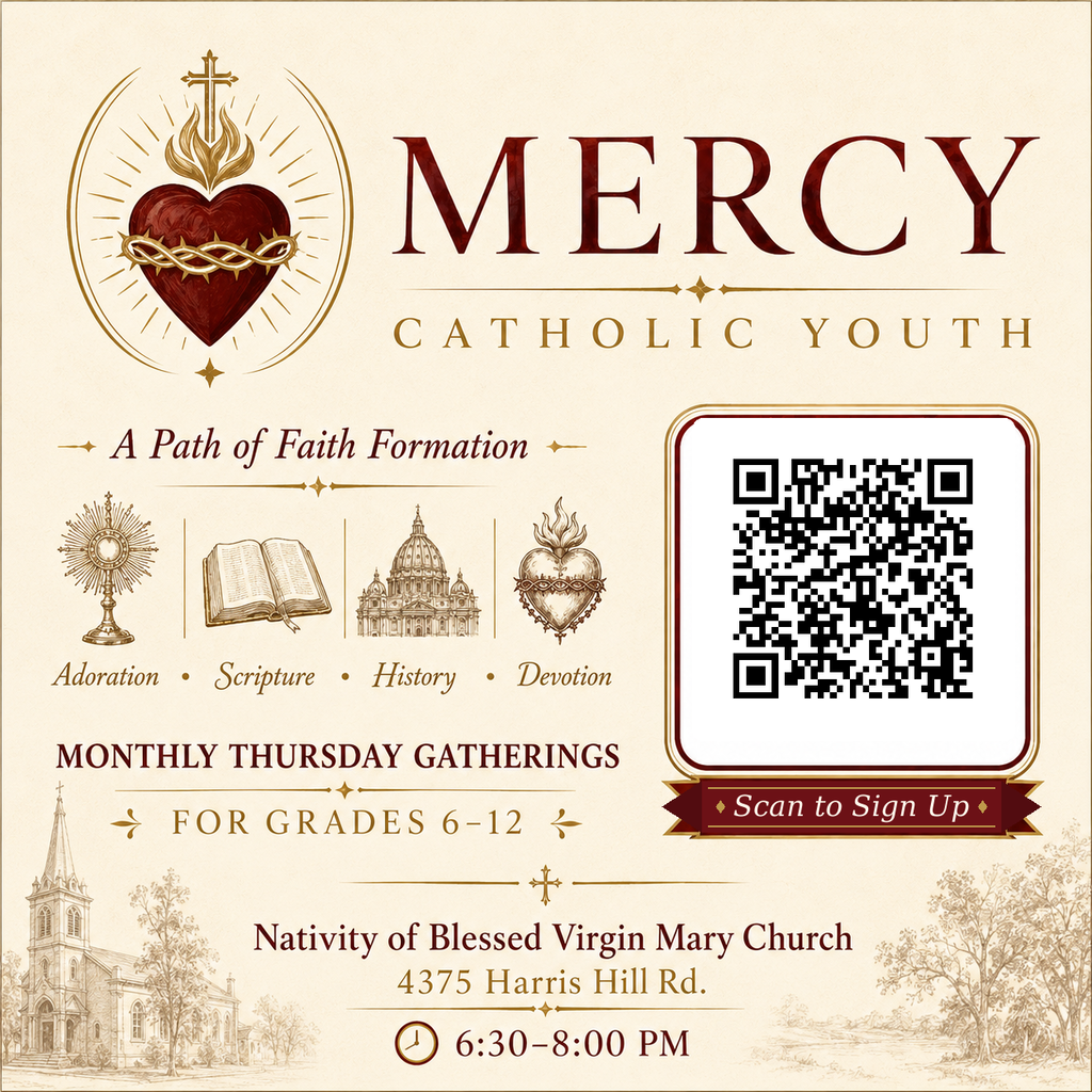 MERCY Catholic Youth Info card