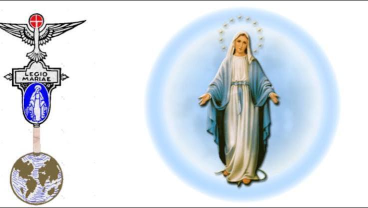 Legion of Mary Logo with image of Virgin Mary