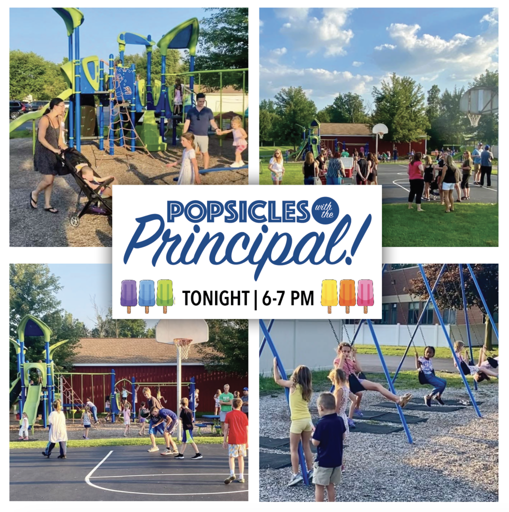 Graphic with photos of children & families playing on a playground