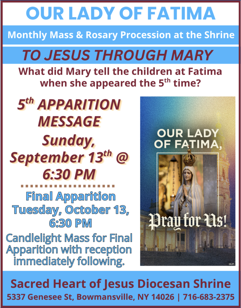 Mass & Rosary Procession flier