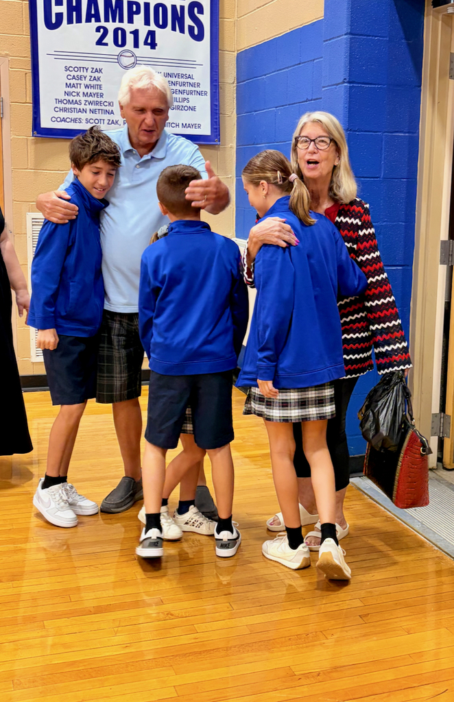 grandparents with students