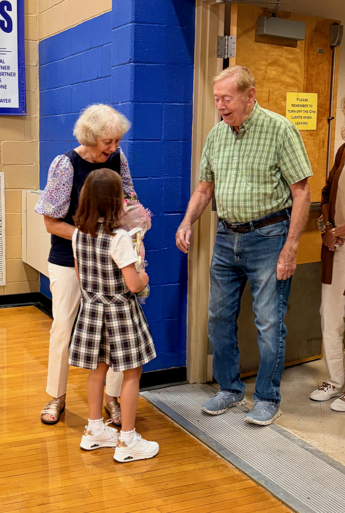 grandparents with students