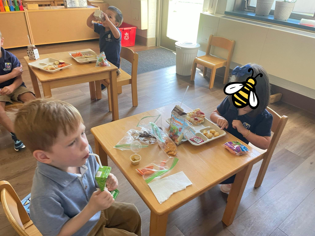 Montessori students learning in class