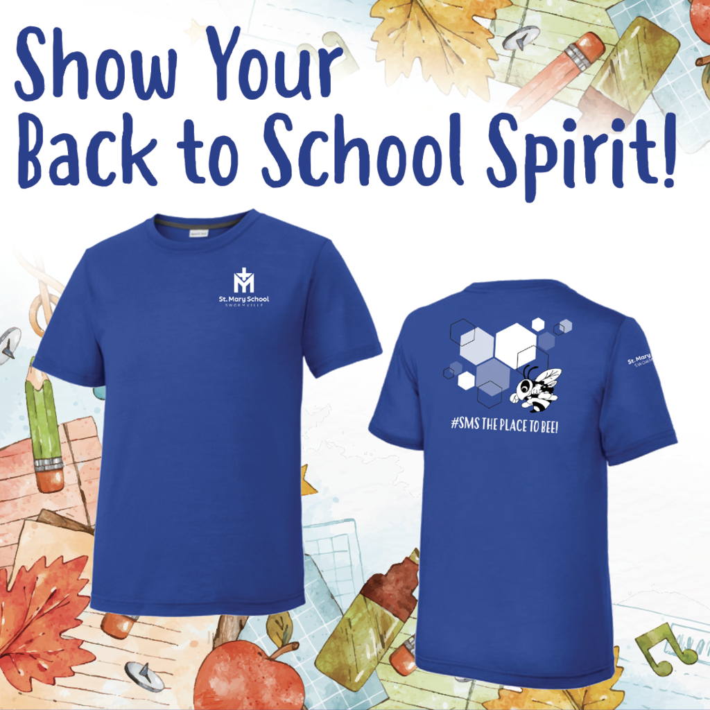 Spirit wear shirt on a fall background