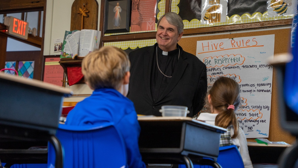 Bishop Mike visits SMS