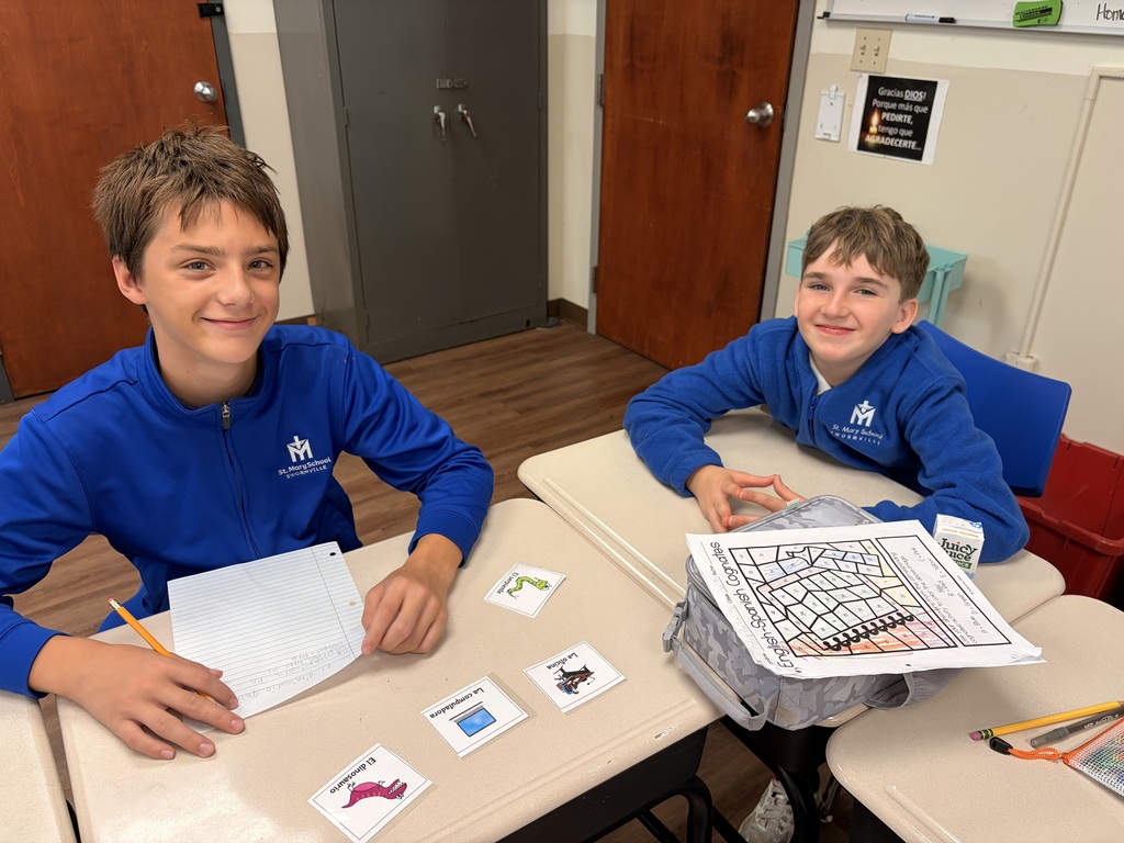 Students working in spanish class