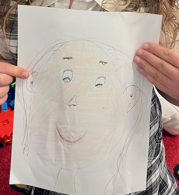 grade 1 self portrait