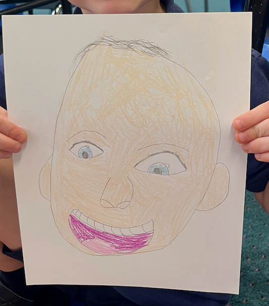 grade 1 self portrait