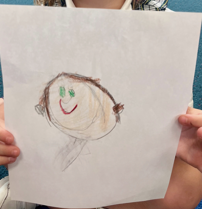 grade 1 self portrait