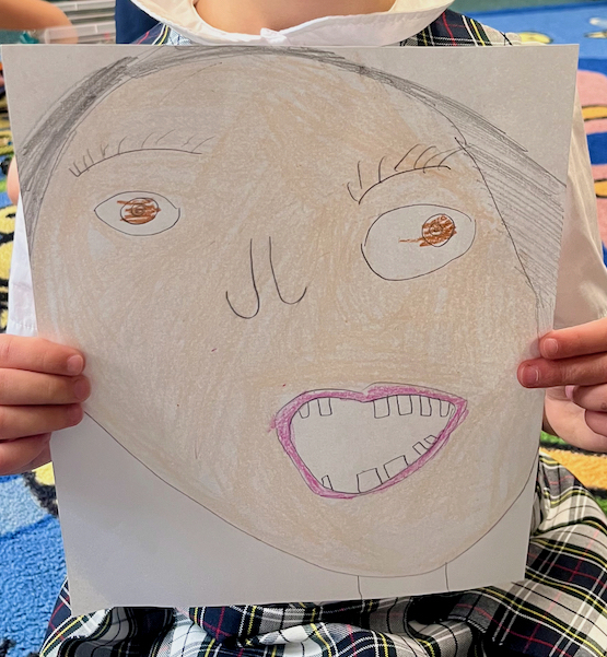 grade 1 self portrait