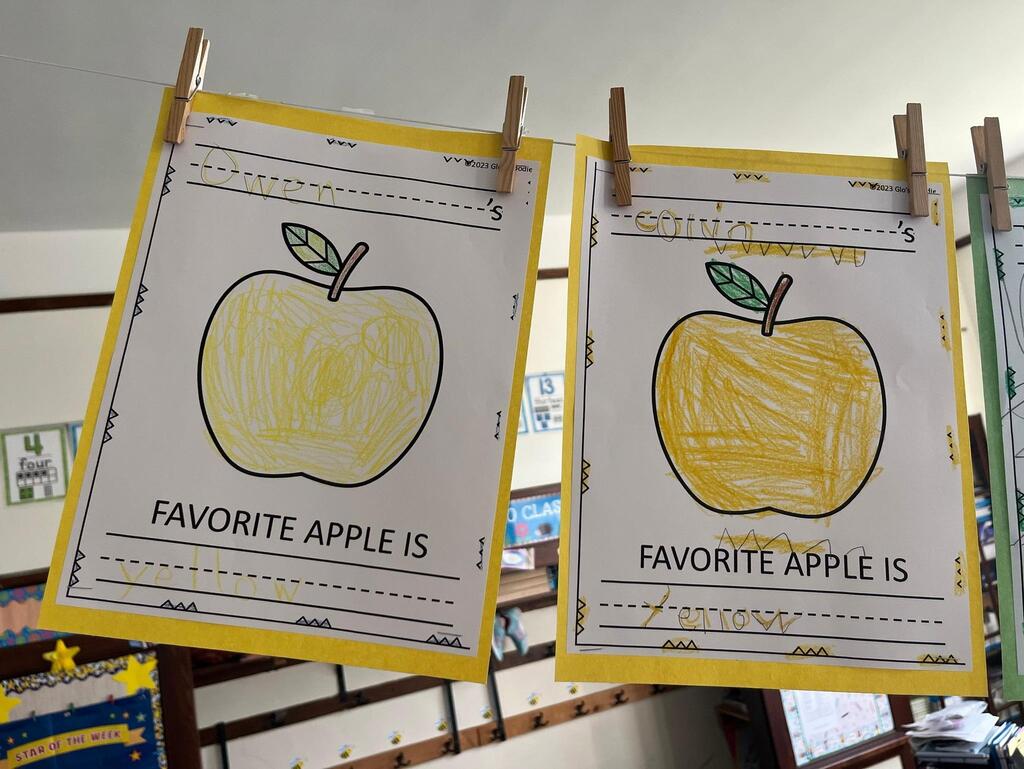 yellow apple worksheets