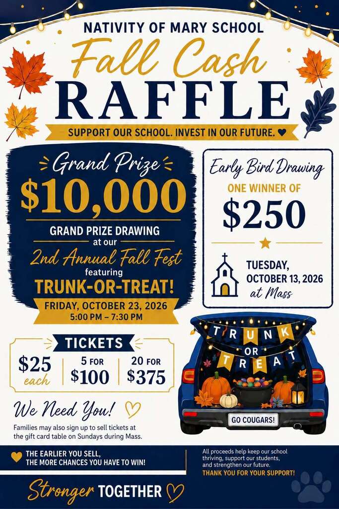 Fall cash raffle