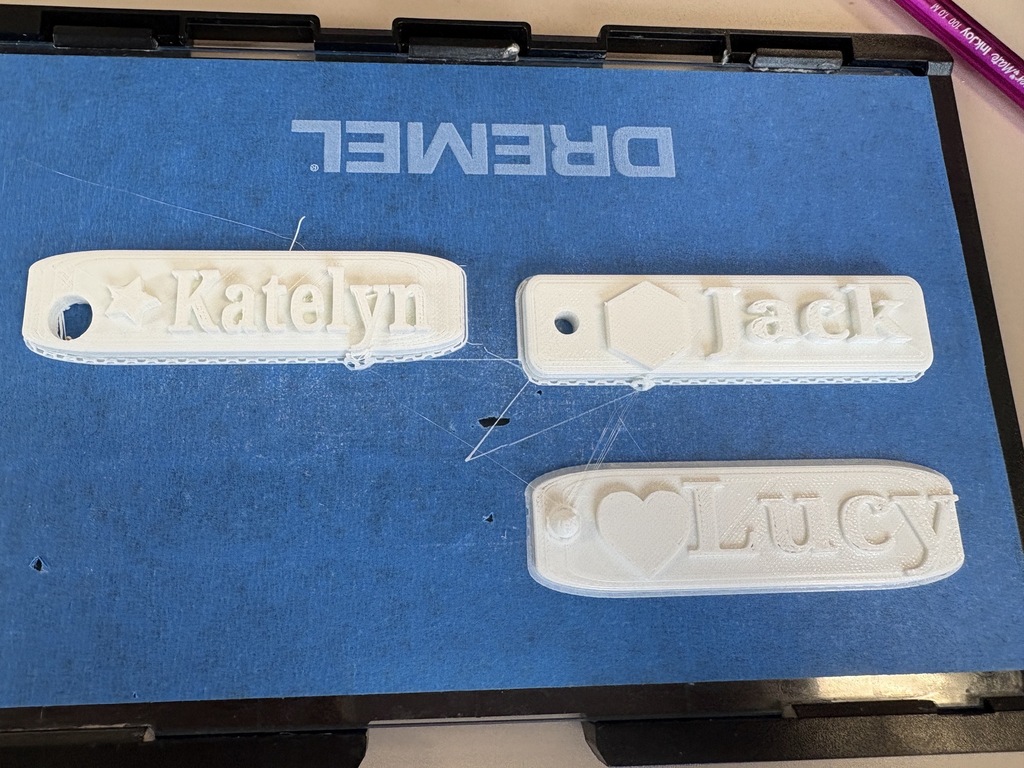 3d printed key chains