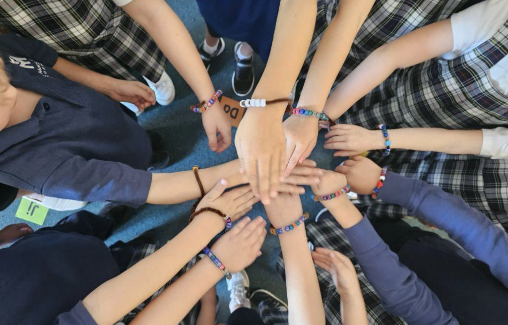 hands together