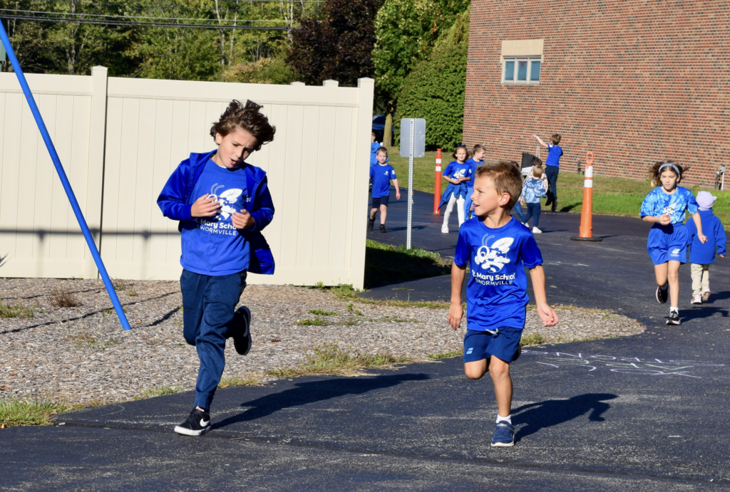 students running in last year's marathon