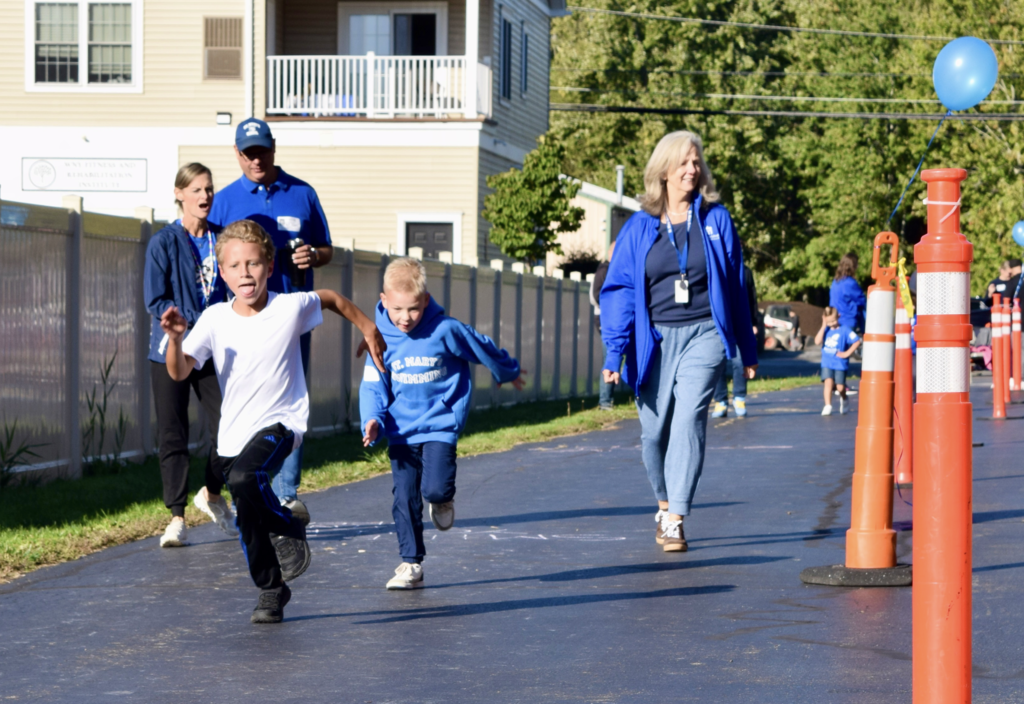 students running in last year's marathon