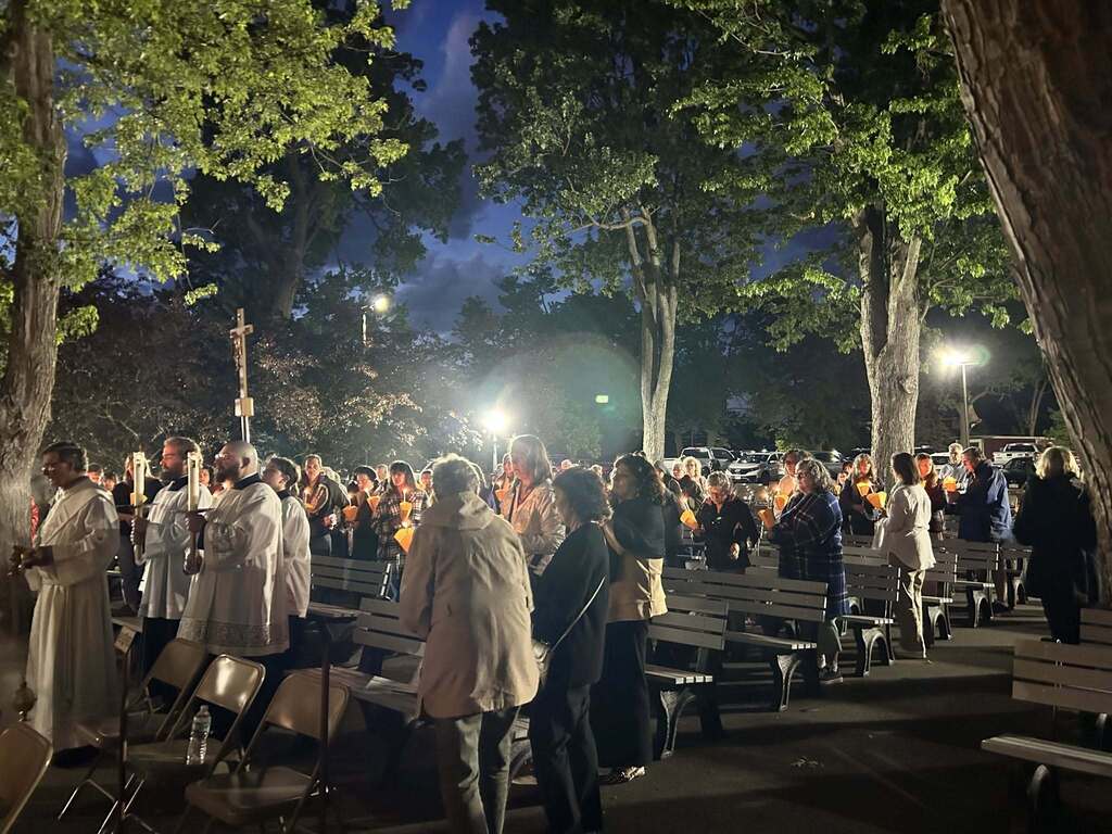 Candlelit procession