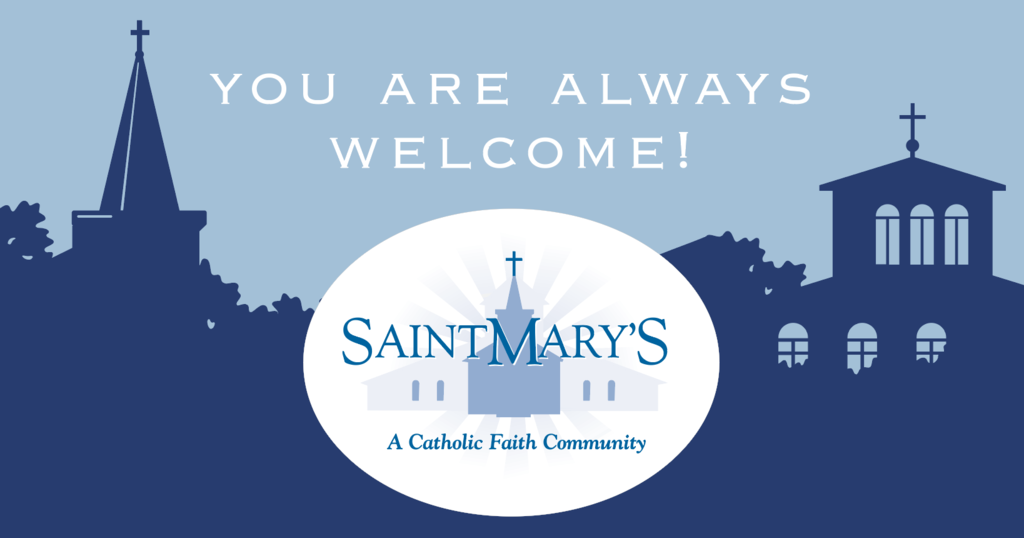 St Marys logo and illustration of churches