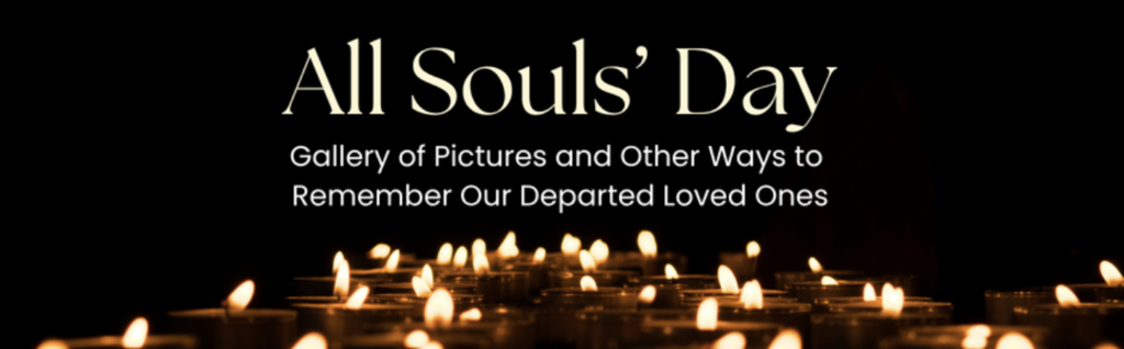 All Souls Day image with candles