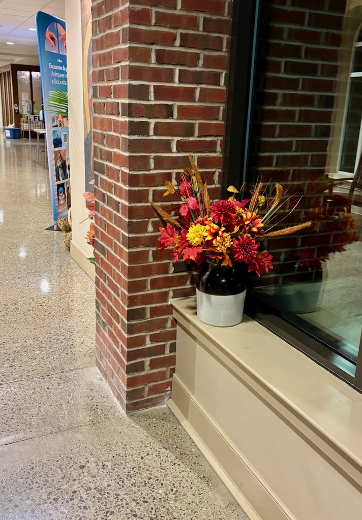 Fall decoration inside St. Mary's church