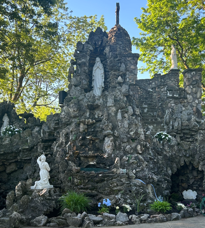 Our Lady of Lourdes Grotto at Sacred Heart of Jesus Church, Bowmansville, NY