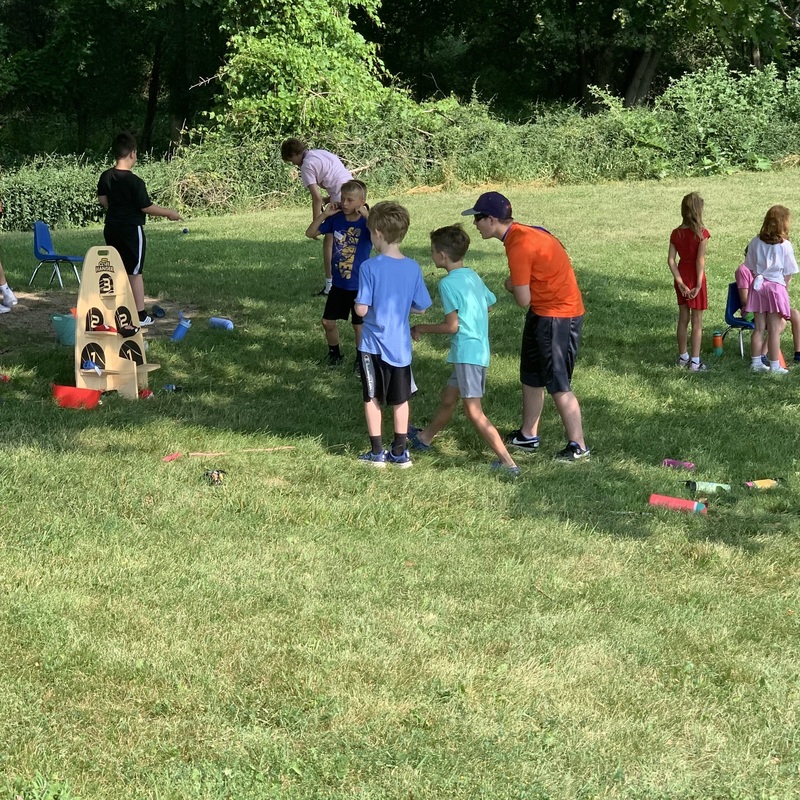 Playing in the shade to stay cool
