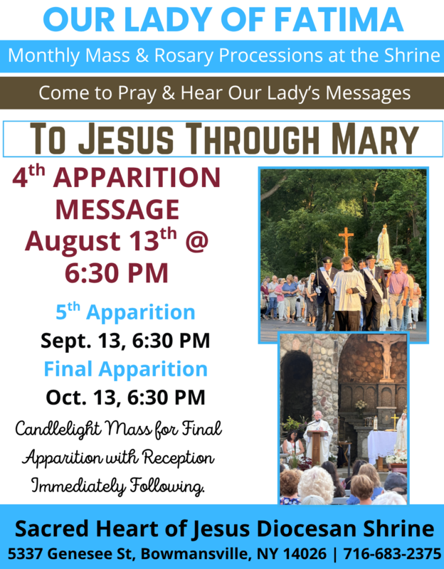 Fatima Procession at Sacred Heart of Jesus Shrine, Bowmansville, NY
