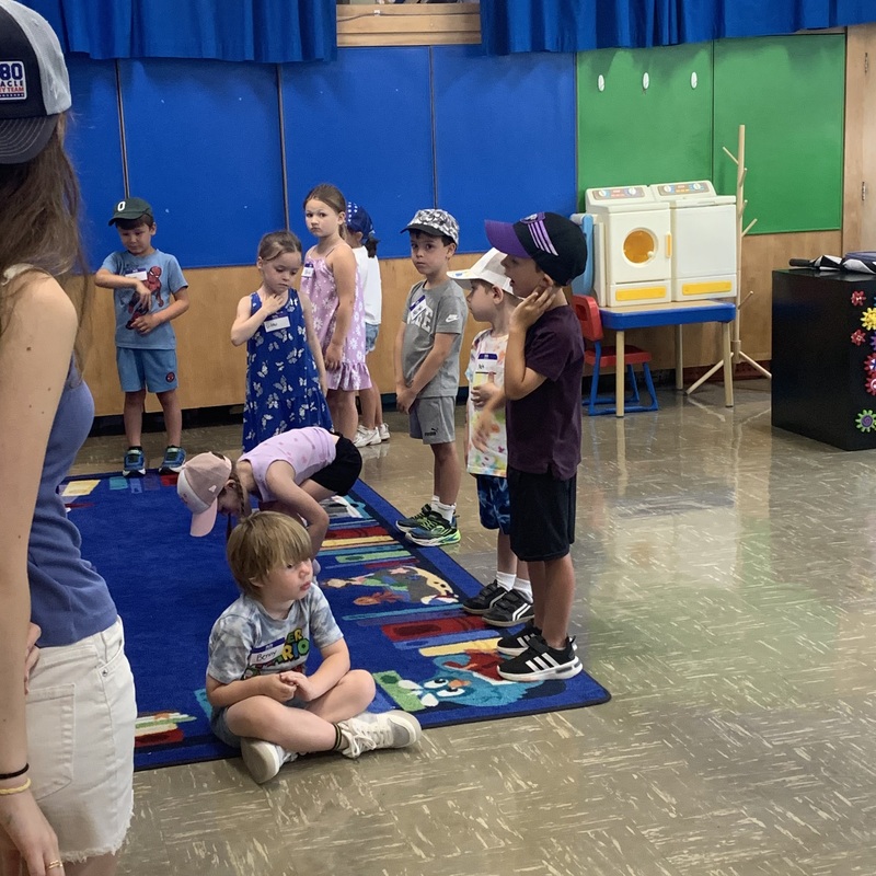 Kindergarten sloths are enjoying their VBS songs