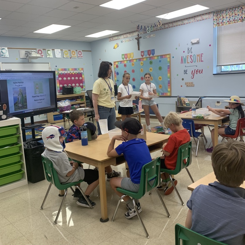 We learned about St. Patrick today