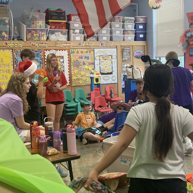 4th & 5th grade Anteaters are having fun in Rooted Bible Adventures