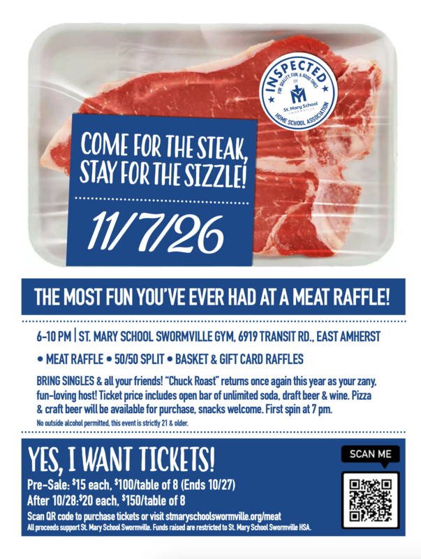 meat raffle flyer