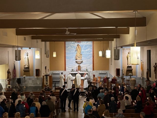 Our Lady of Fatima Mass and Rosary Procession at Sacred Heart of Jesus church and Diocesan Shrine, Bowmansville, NY