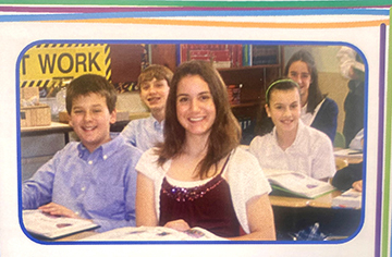 Leah Bellitto with  classmates