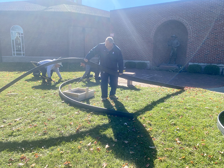 Ground is broken on Memorial Garden