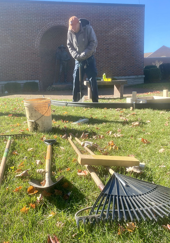Ground is broken on Memorial Garden