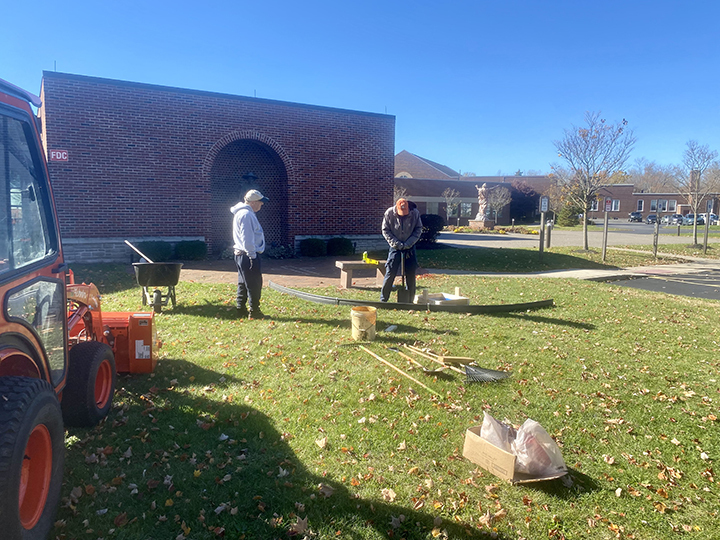 Ground is broken on Memorial Garden