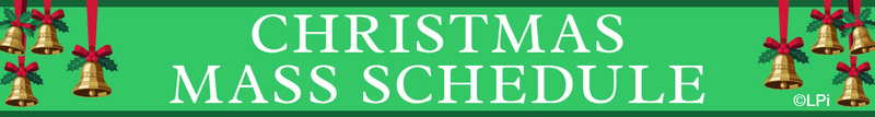 Christmas Mass Schedule graphic