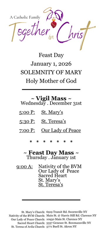 Mass Schedule