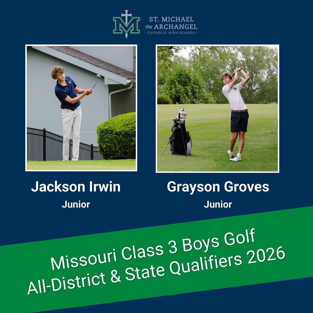 Jackson Irwin and Grayson Groves of SMA qualify for the State Golf Tournament in Sedalia, MO.