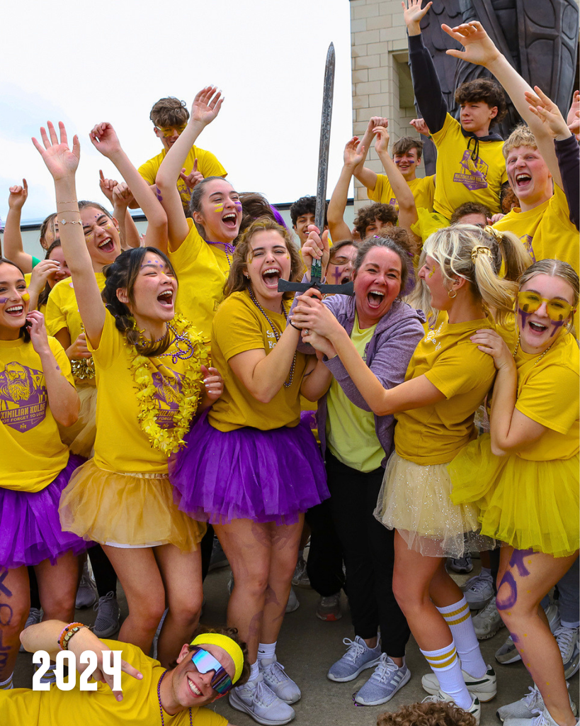 Kolbe community cheers that they won the 2024 Guardian Sword.